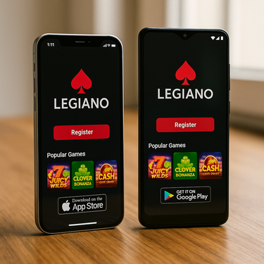 Legiano Casino - Native Mobile Apps - iOS und Android Download